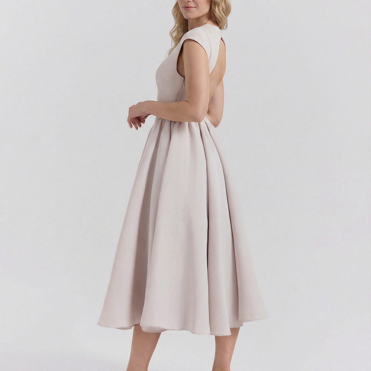 Hazel | Open-Back Midi Dress