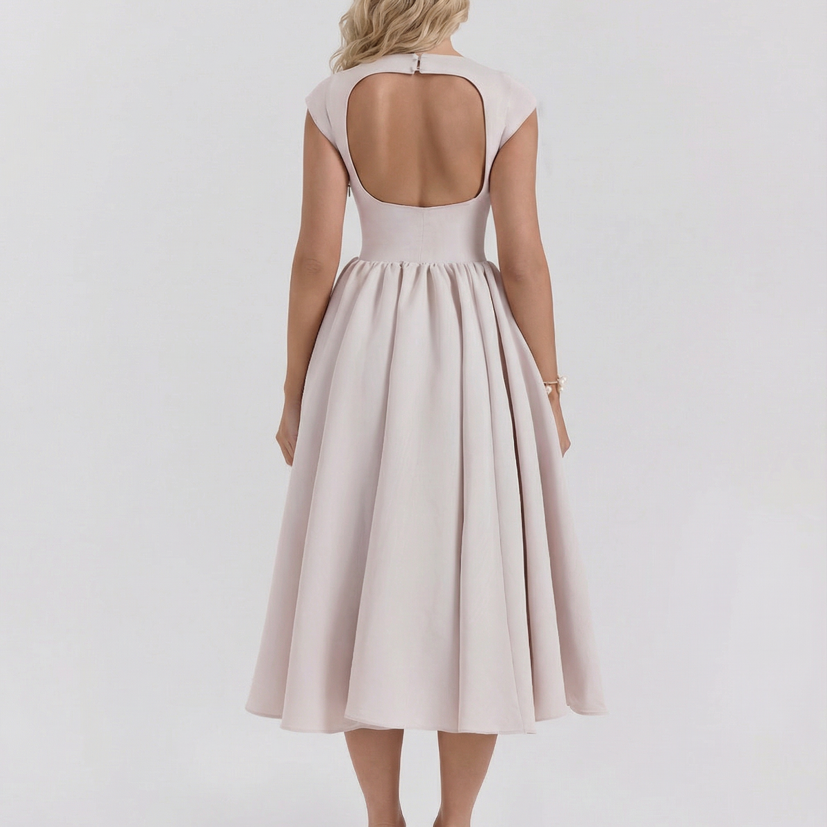 Hazel | Open-Back Midi Dress
