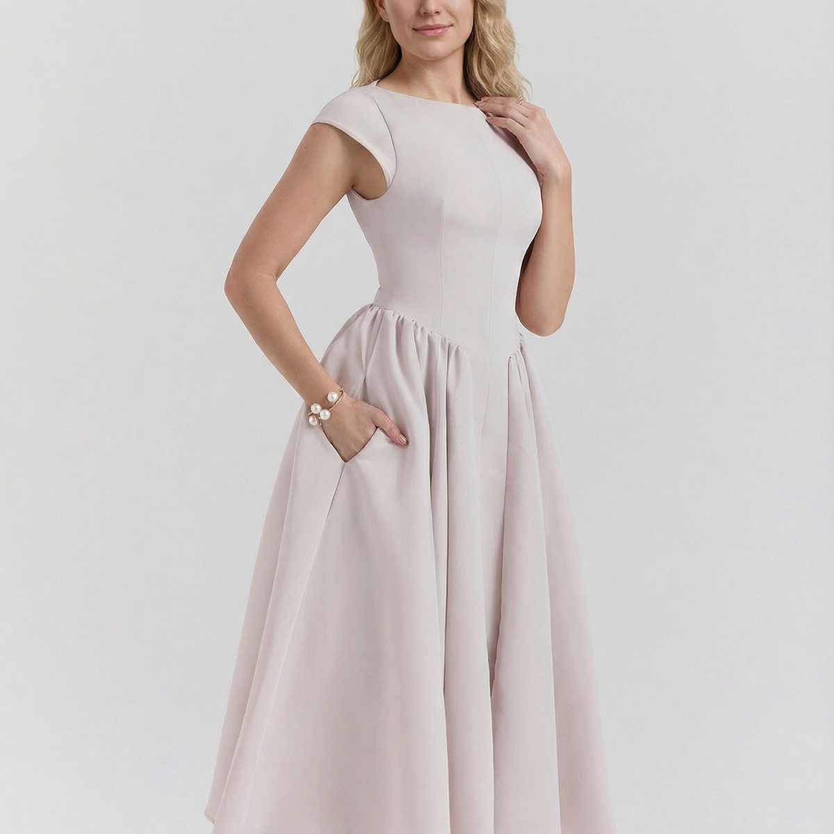 Hazel | Open-Back Midi Dress
