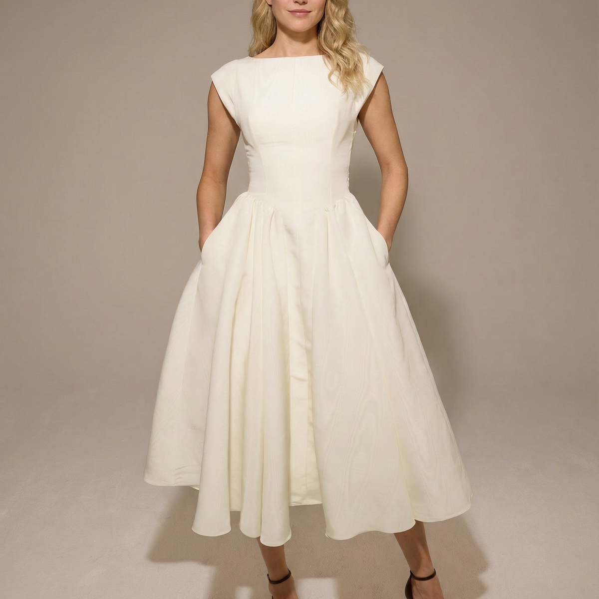 Hazel | Open-Back Midi Dress