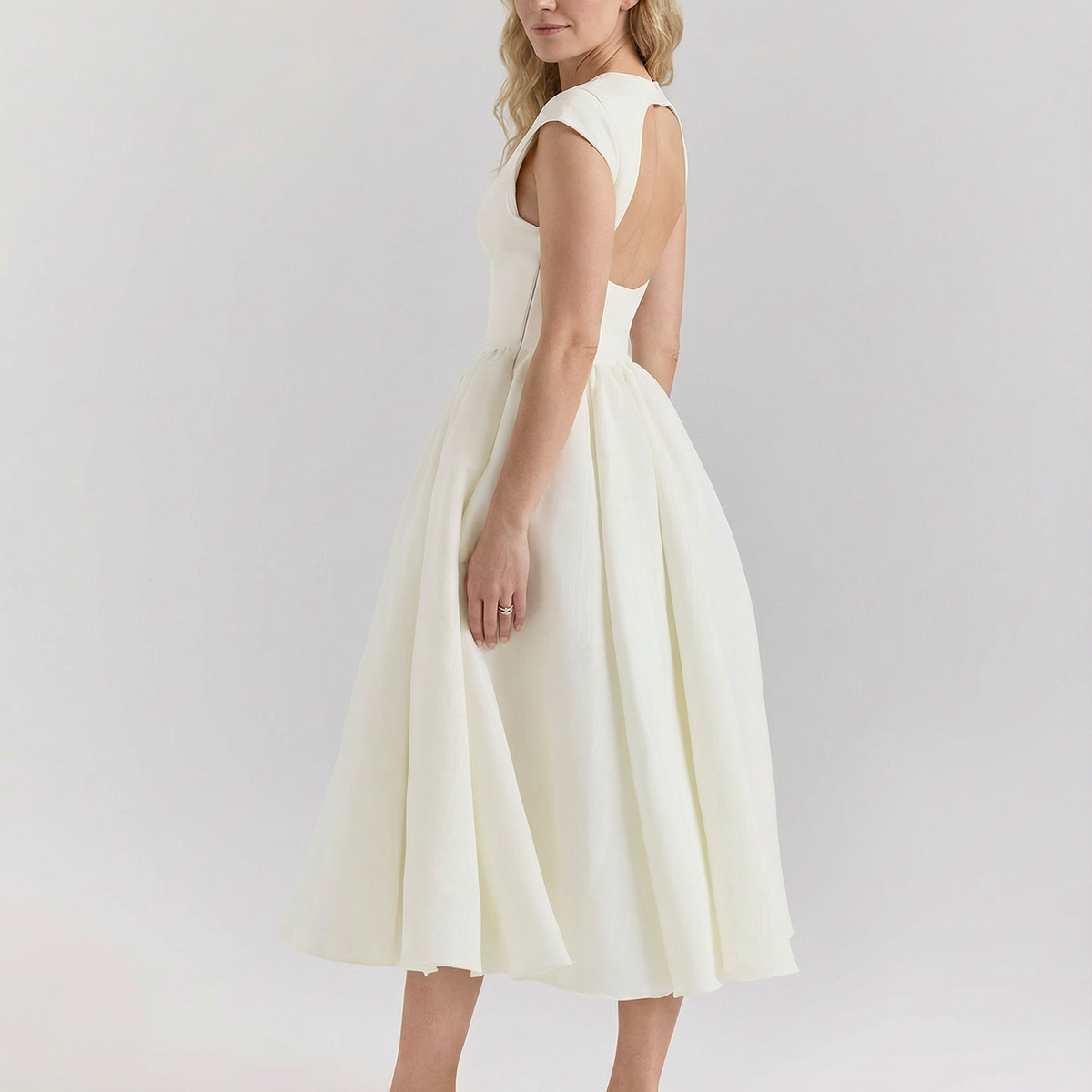 Hazel | Open-Back Midi Dress
