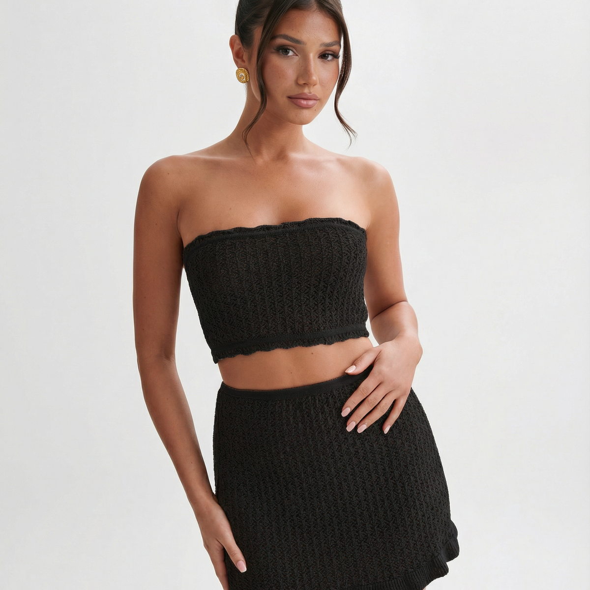 Mandy | Crochet Mini Skirt Set