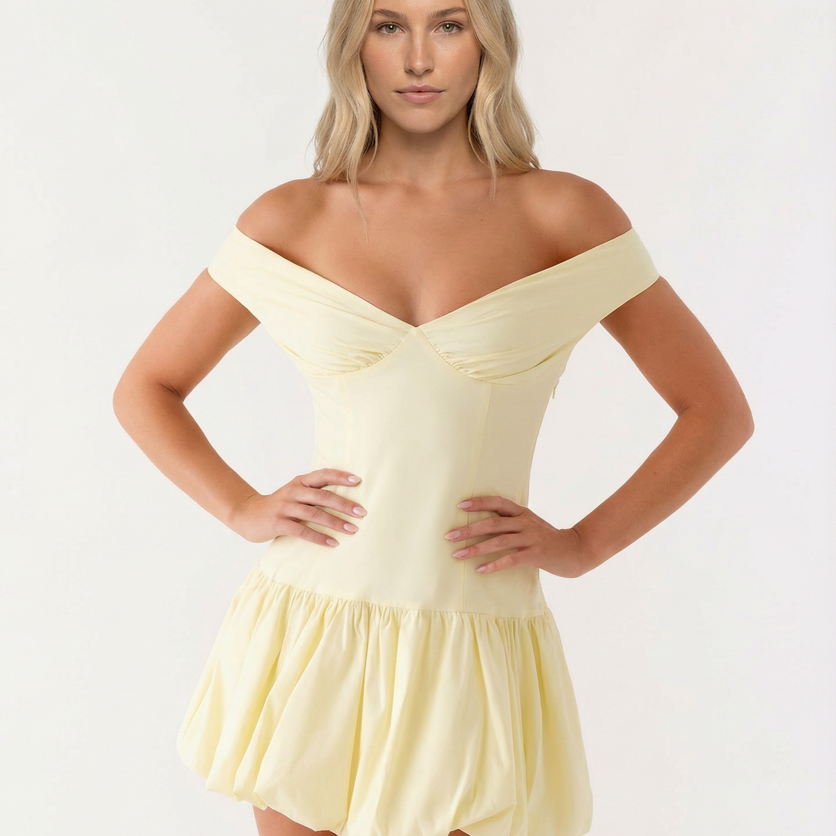 Cynthia | Off Shoulder Sleeveless Mini Dress
