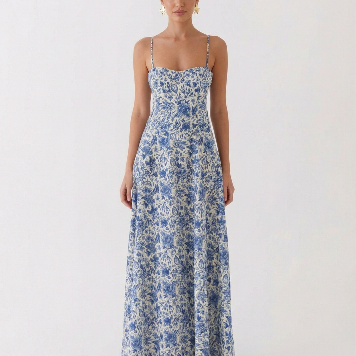 Tricia | Maxi Dress with Sweetheart Neckline