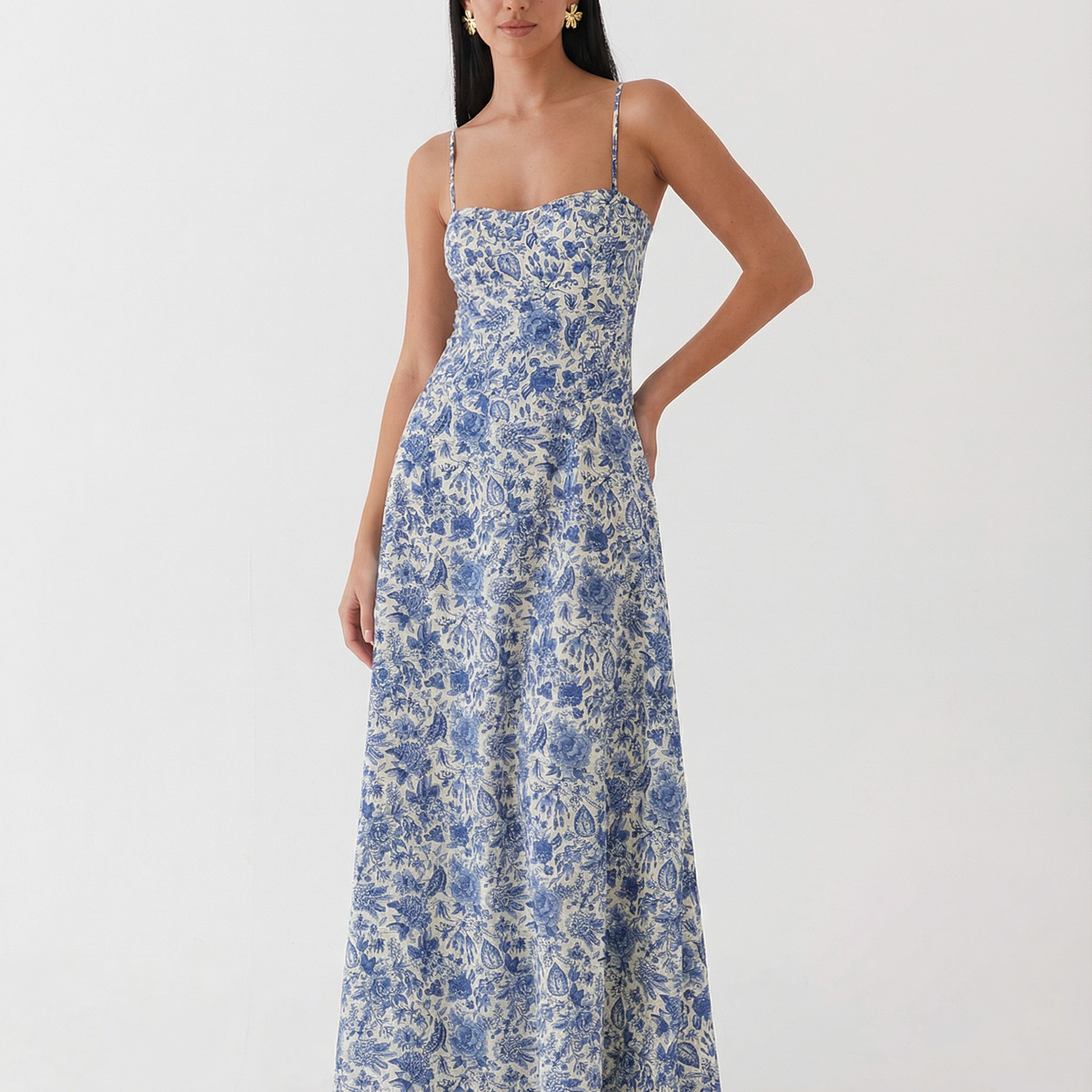 Tricia | Maxi Dress with Sweetheart Neckline