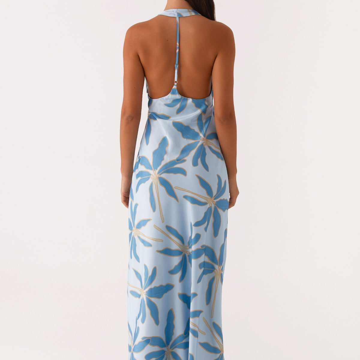 Candice | Maxi Dress with Halter Neck and Side Split