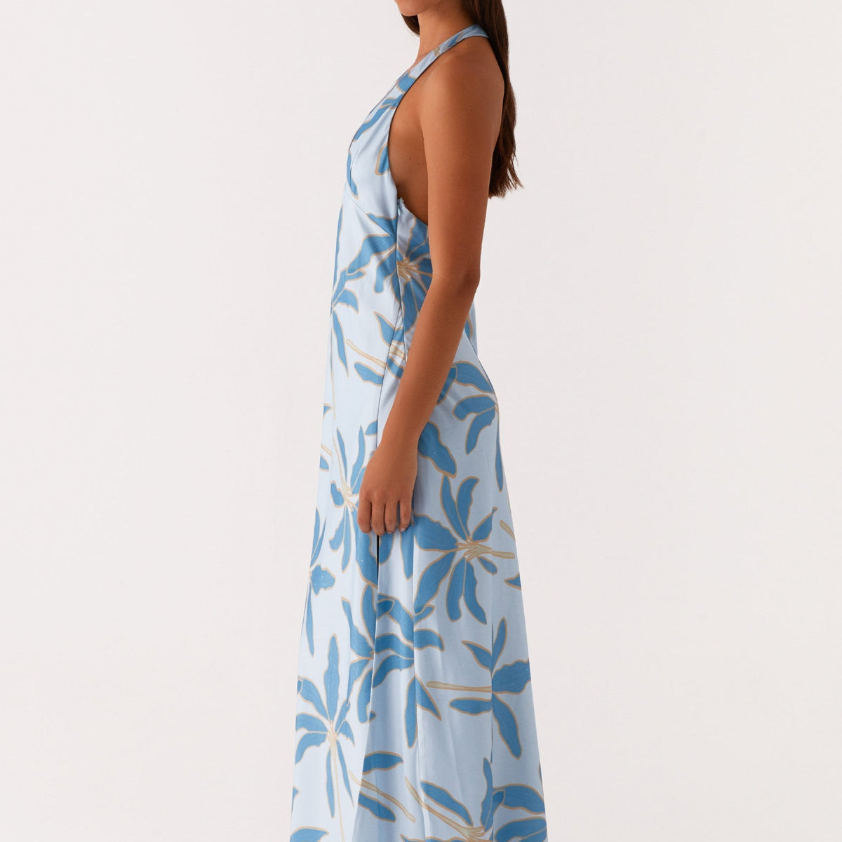 Candice | Maxi Dress with Halter Neck and Side Split