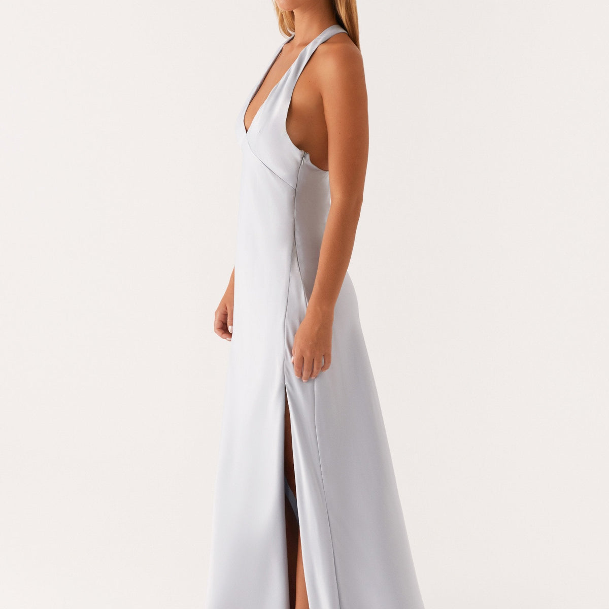 Candice | Maxi Dress with Halter Neck and Side Split
