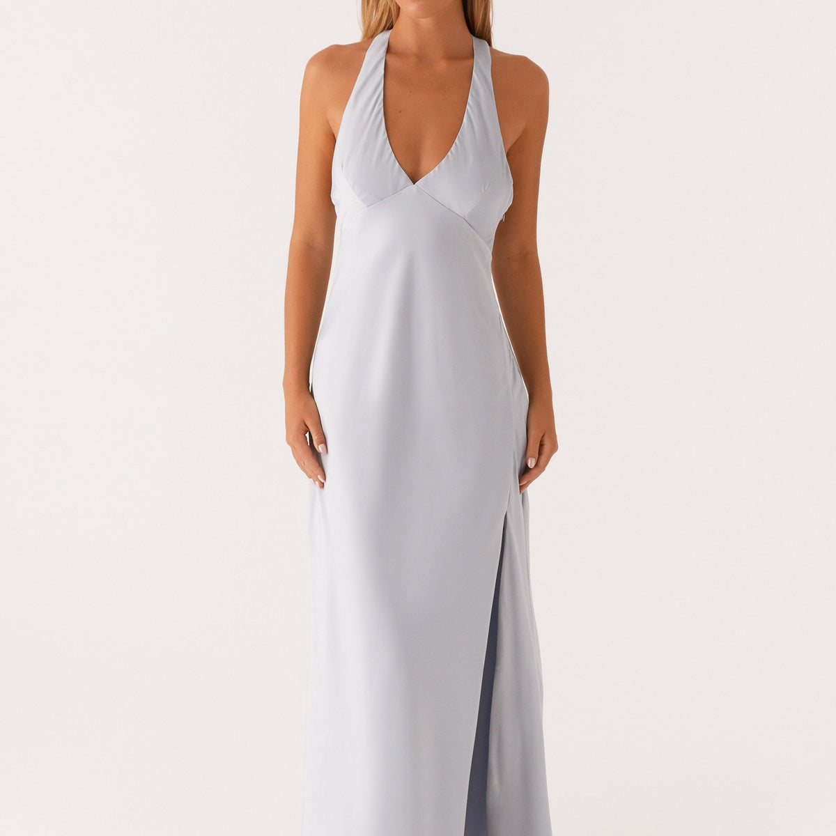 Candice | Maxi Dress with Halter Neck and Side Split