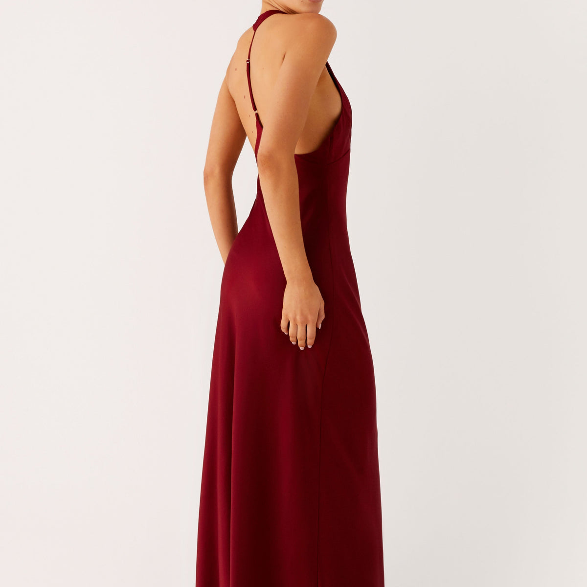 Candice | Maxi Dress with Halter Neck and Side Split