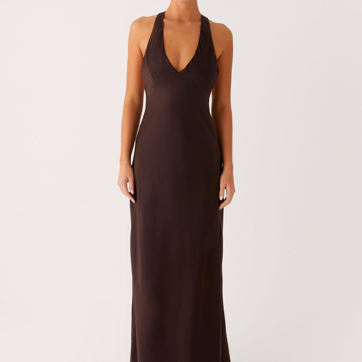 Candice | Maxi Dress with Halter Neck and Side Split