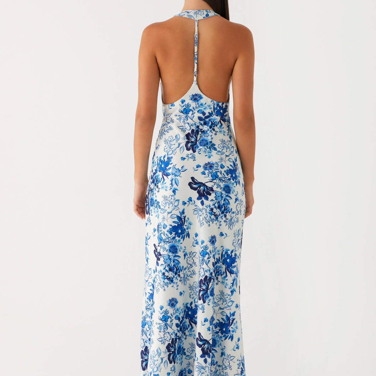 Candice | Maxi Dress with Halter Neck and Side Split