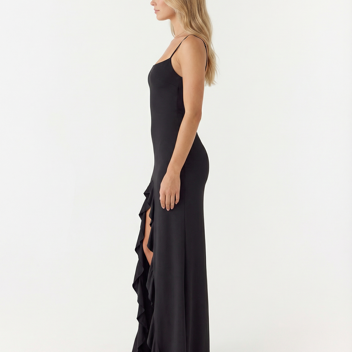 Ramona | Maxi Dress with Ruched Side Split