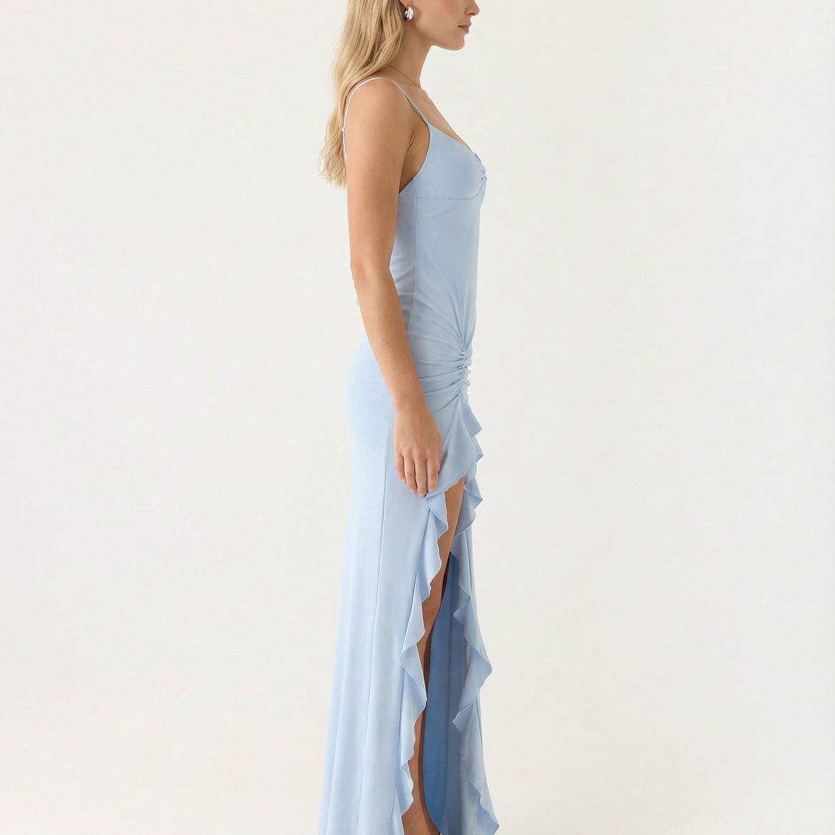 Ramona | Maxi Dress with Ruched Side Split