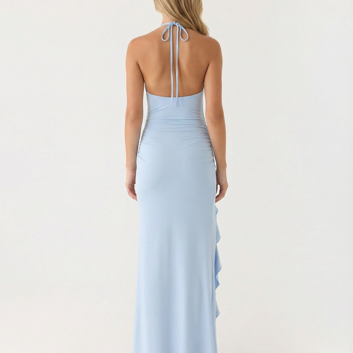 Ramona | Maxi Dress with Ruched Side Split