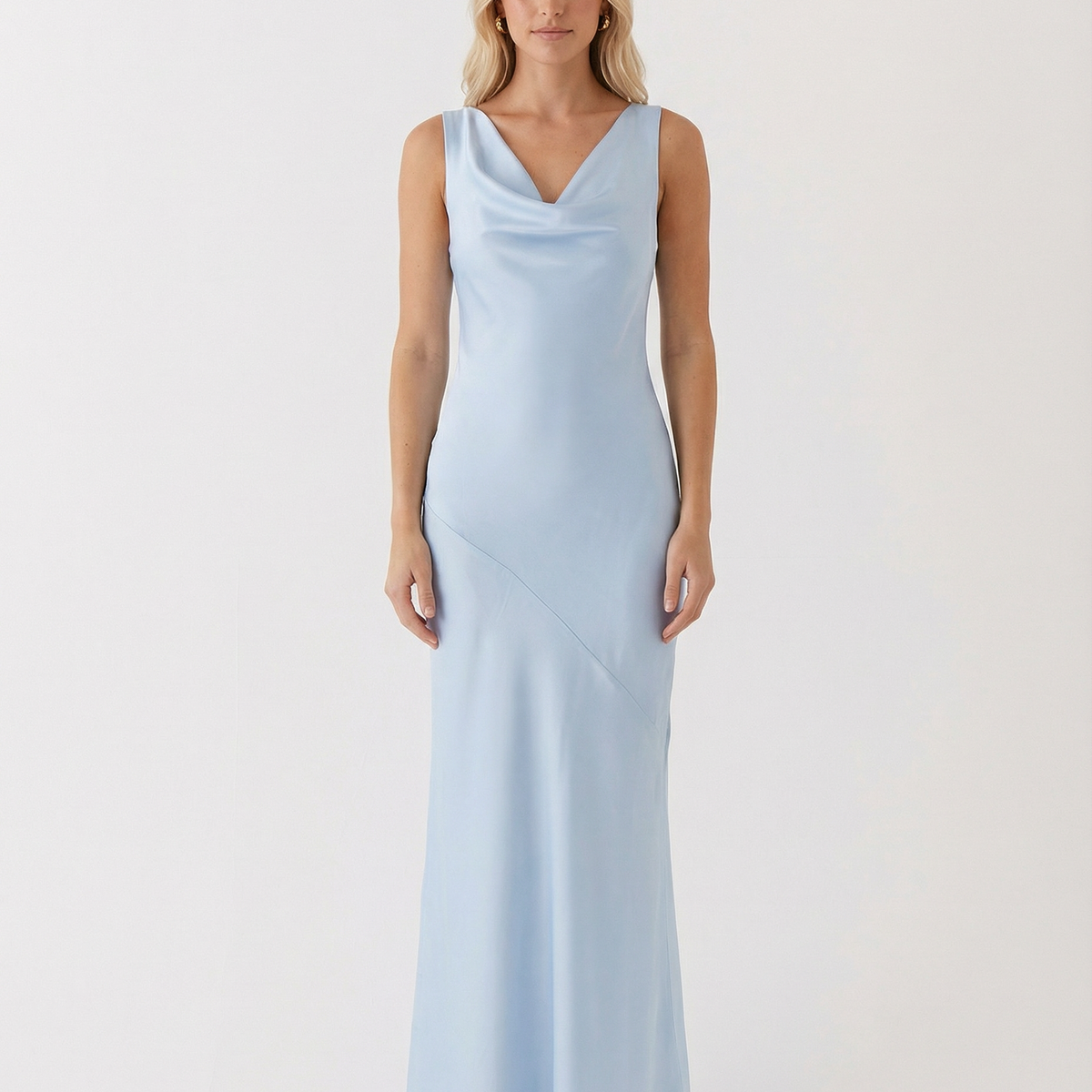 Muriel | Maxi Dress with Cowl Neck and Open Back