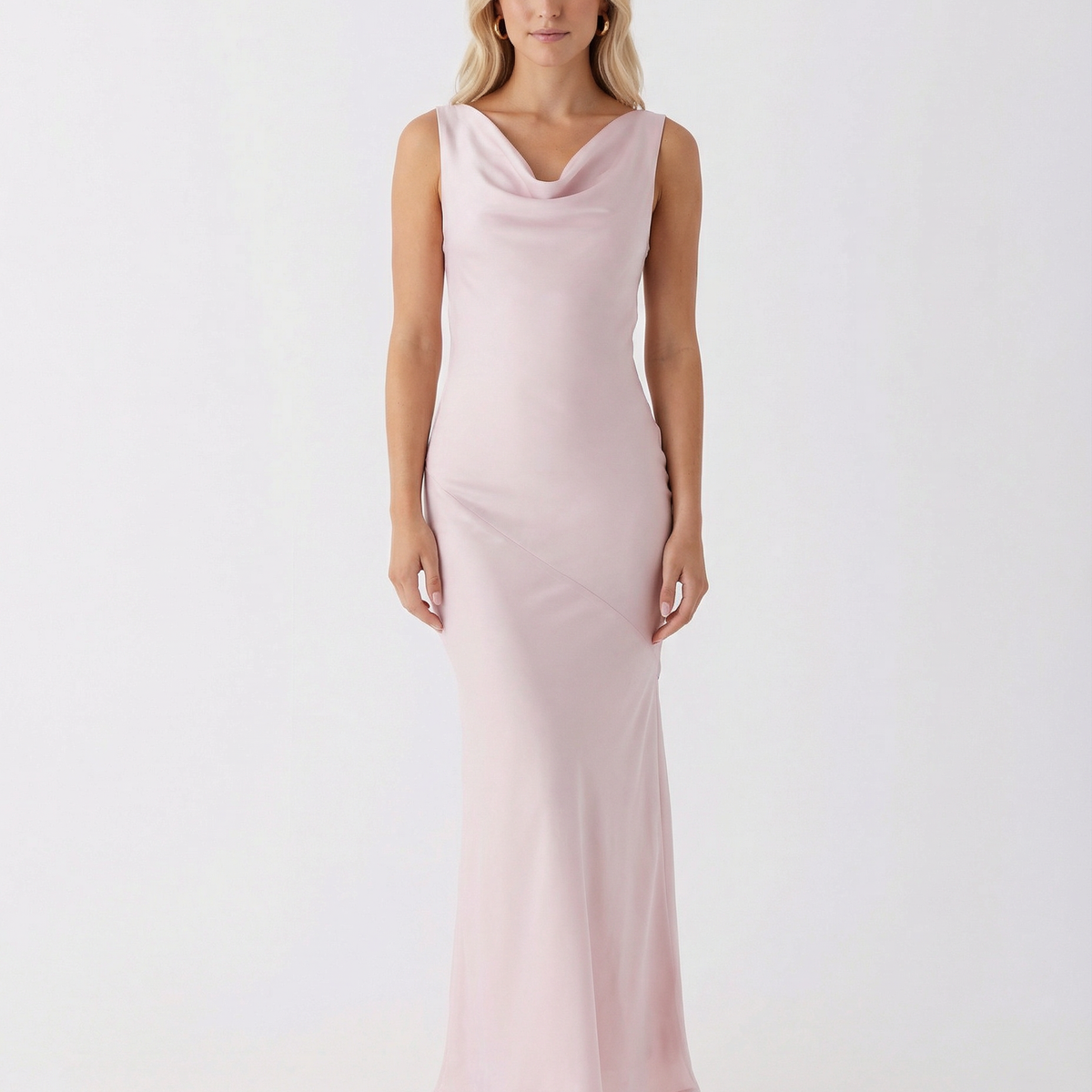 Muriel | Maxi Dress with Cowl Neck and Open Back