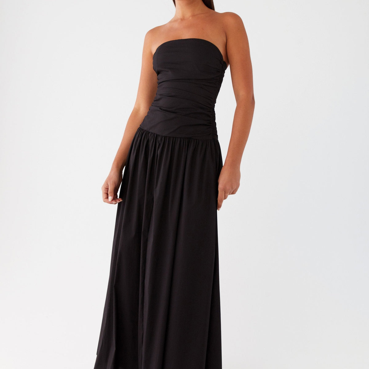 Norma | Cowl Neck Slinky Bias Cut Maxi Dress