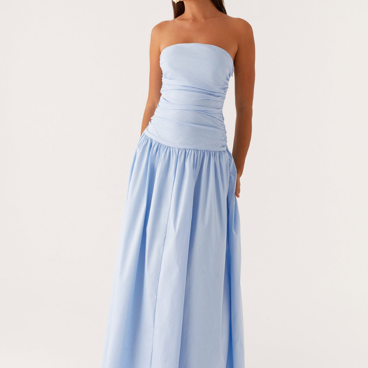 Norma | Cowl Neck Slinky Bias Cut Maxi Dress