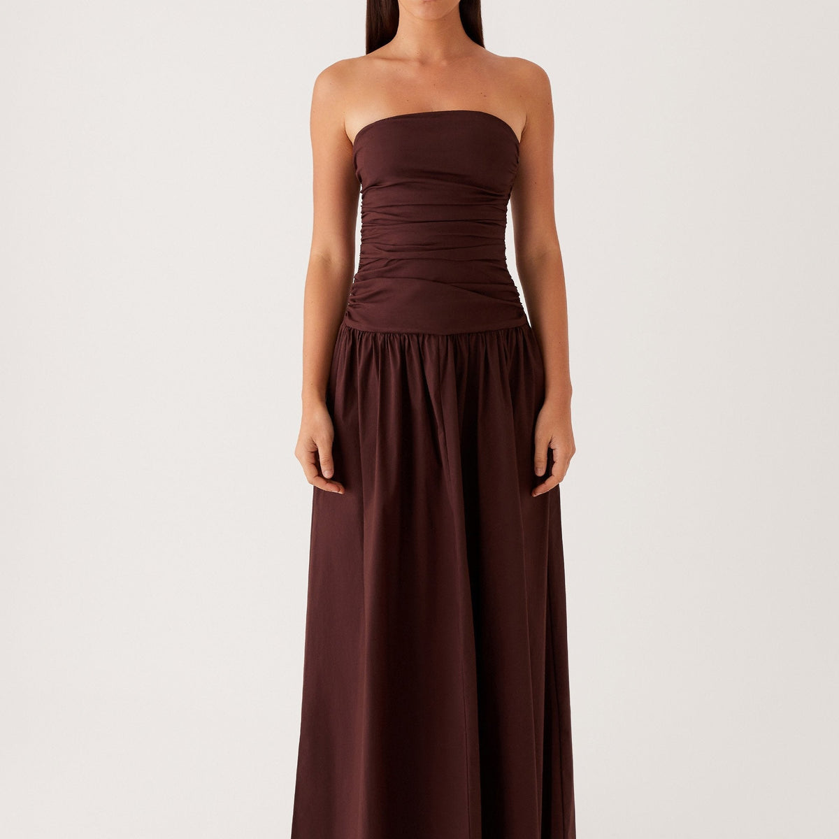 Norma | Cowl Neck Slinky Bias Cut Maxi Dress