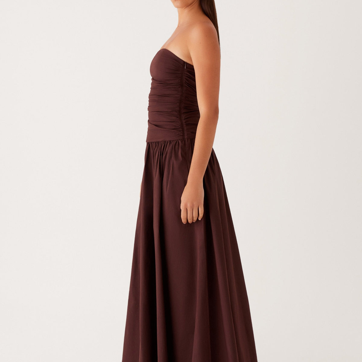 Norma | Cowl Neck Slinky Bias Cut Maxi Dress