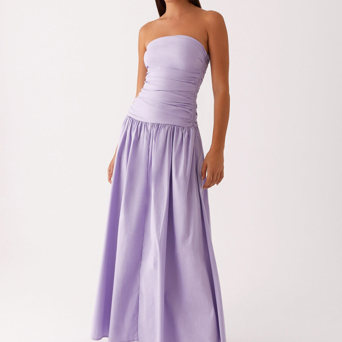 Norma | Cowl Neck Slinky Bias Cut Maxi Dress