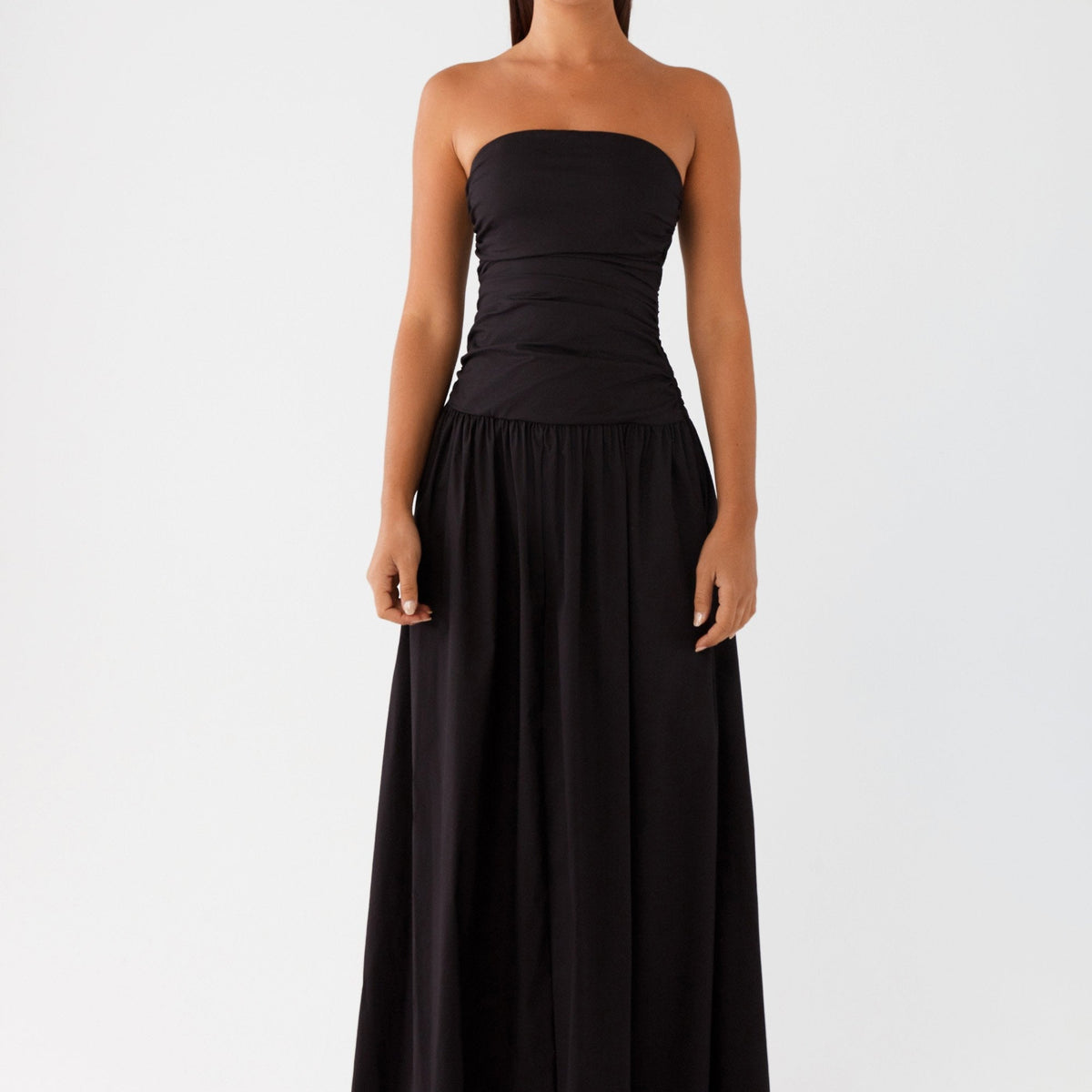 Norma | Cowl Neck Slinky Bias Cut Maxi Dress