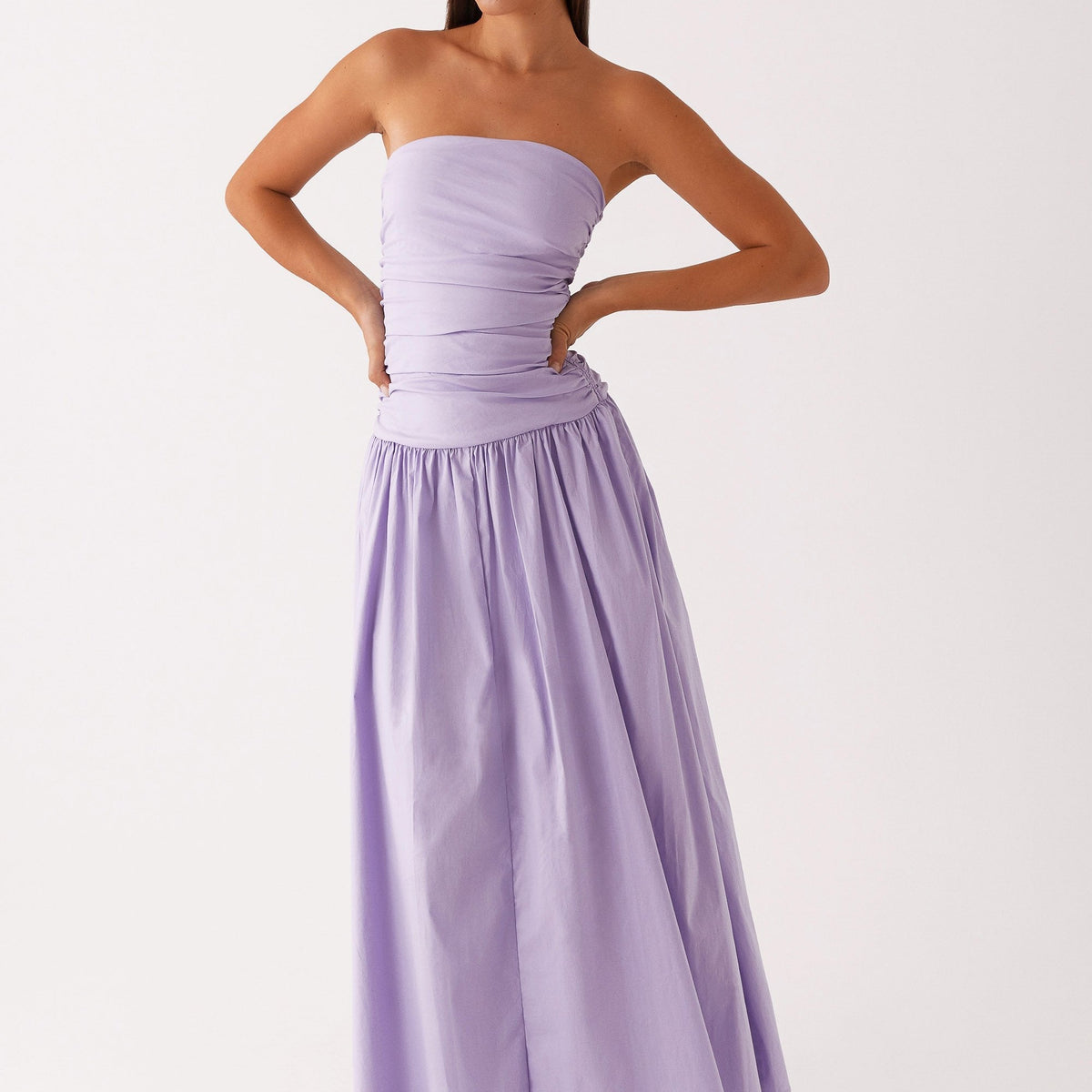 Norma | Cowl Neck Slinky Bias Cut Maxi Dress