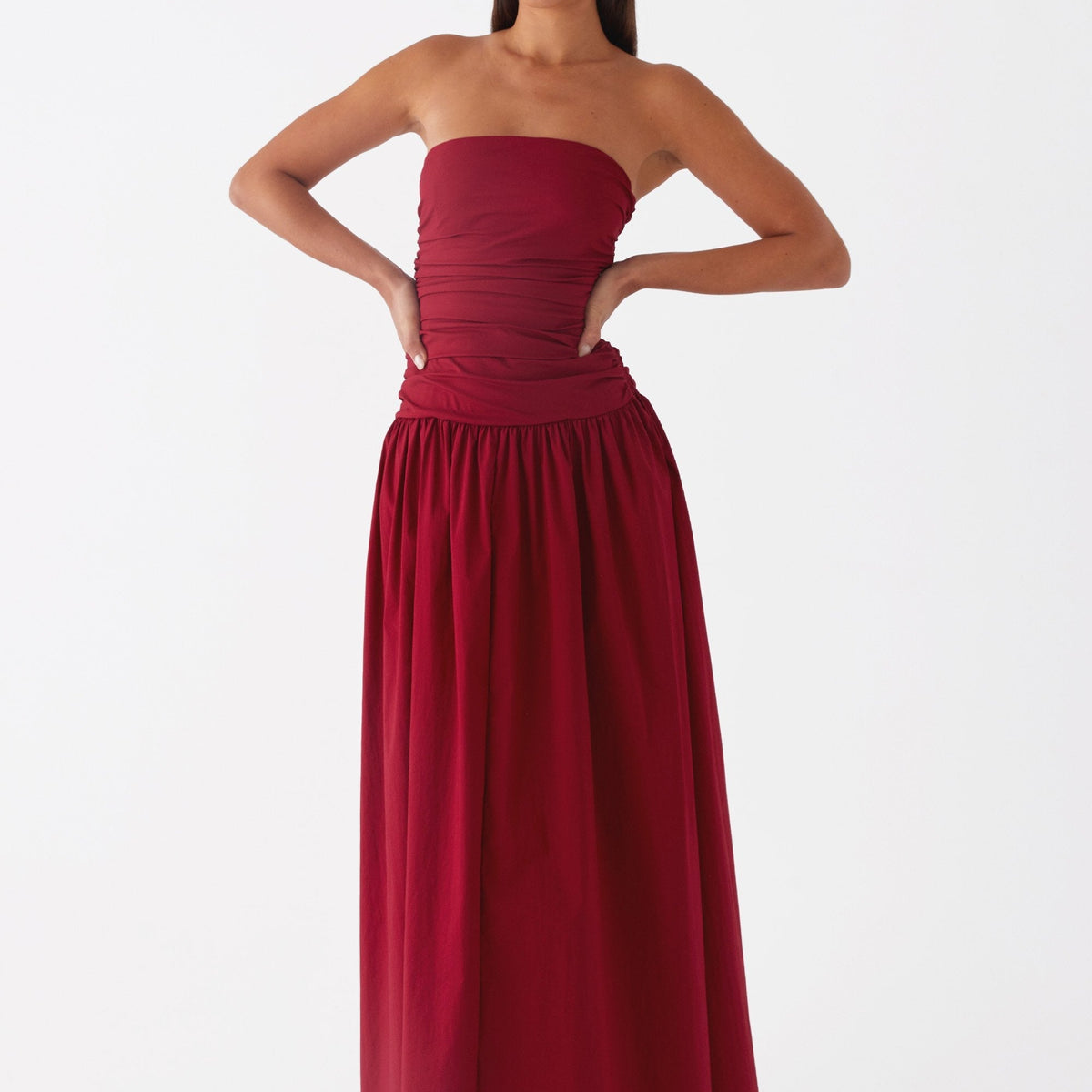Norma | Cowl Neck Slinky Bias Cut Maxi Dress