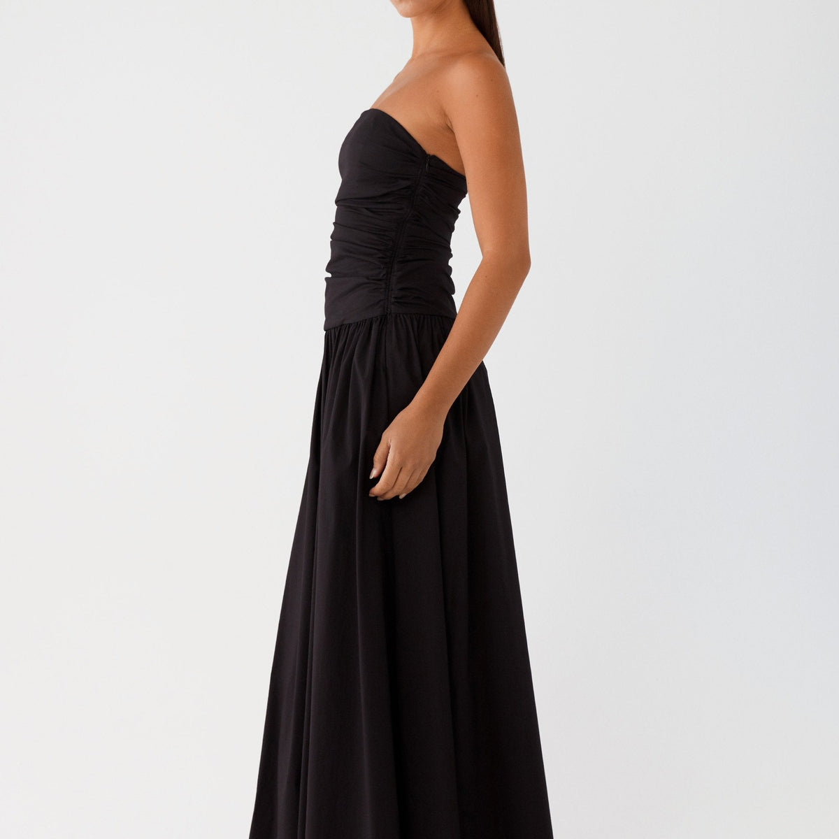 Norma | Cowl Neck Slinky Bias Cut Maxi Dress