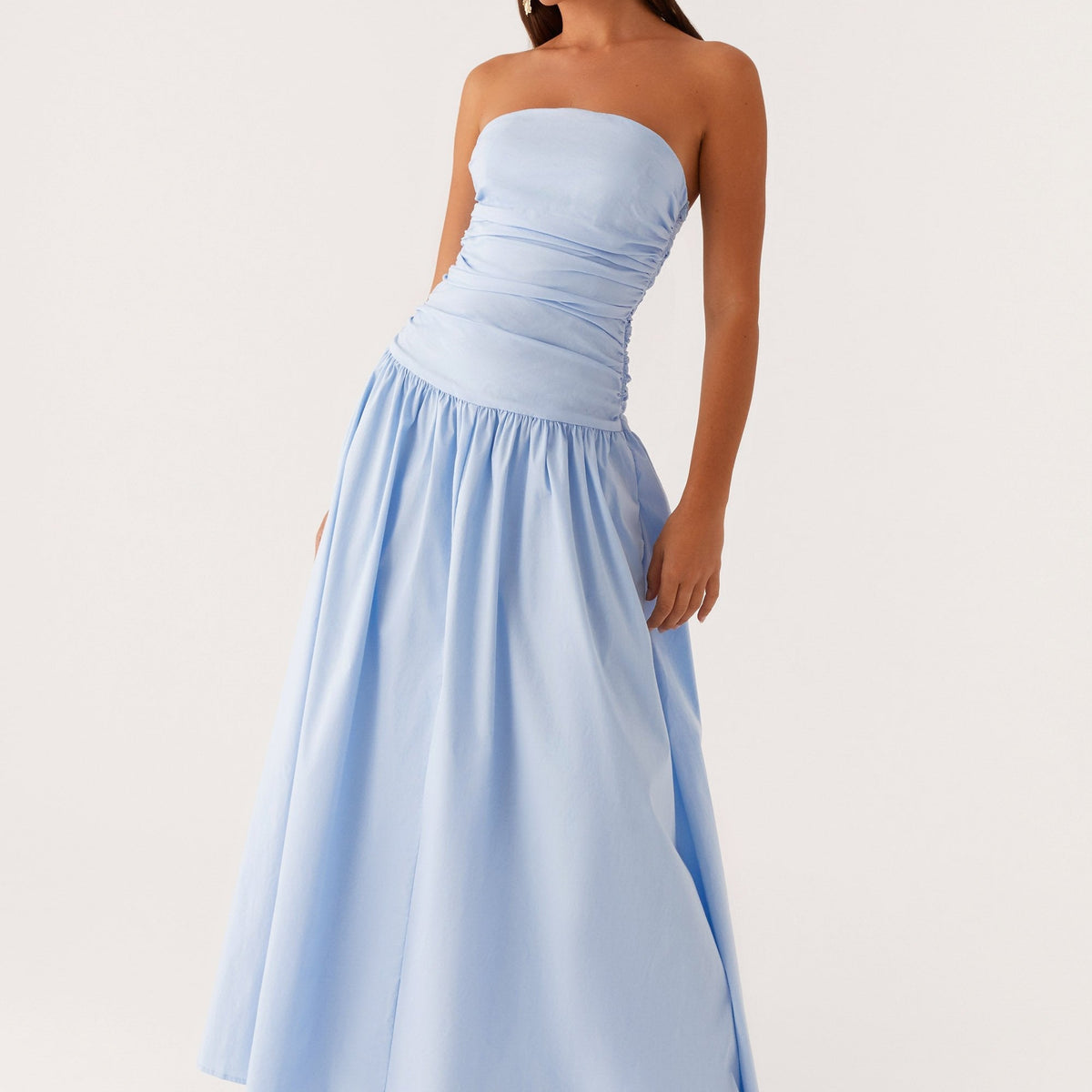 Norma | Cowl Neck Slinky Bias Cut Maxi Dress