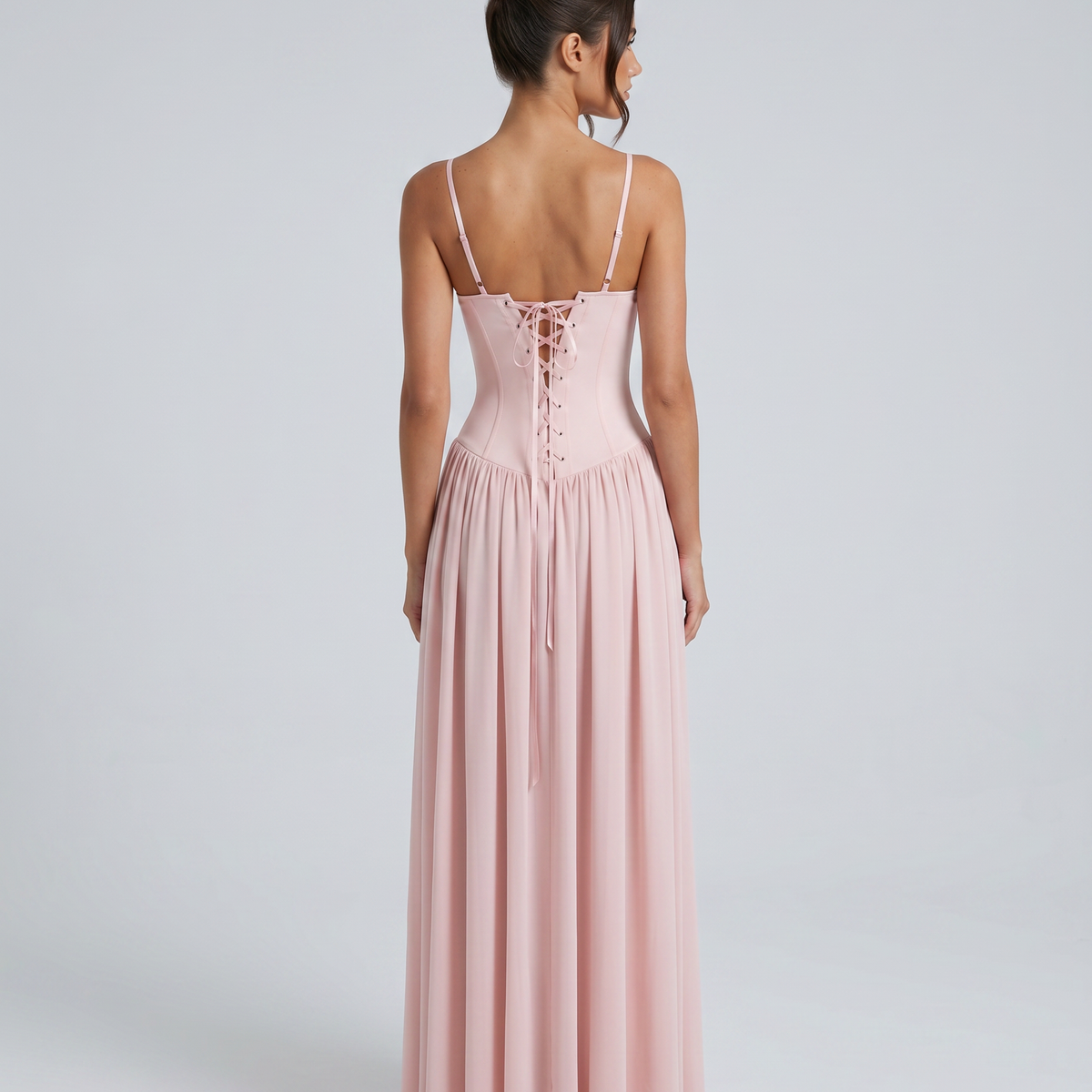 Irene | Bustier Corset Boning Structured Maxi Dress