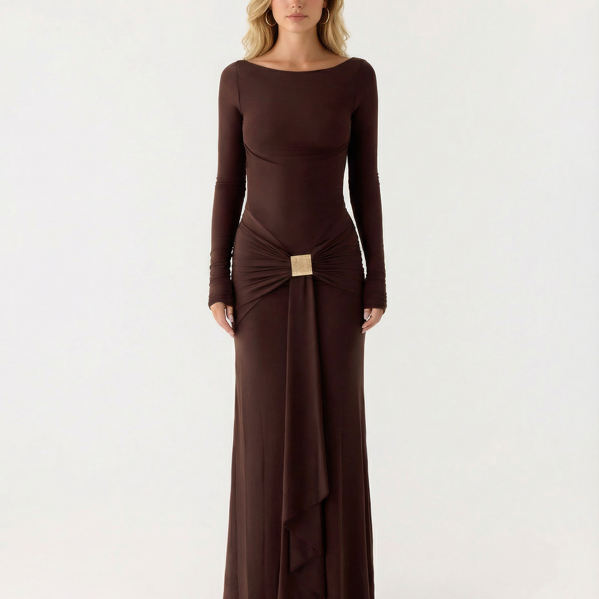 Susana | Maxi Dress with Open Back Detail