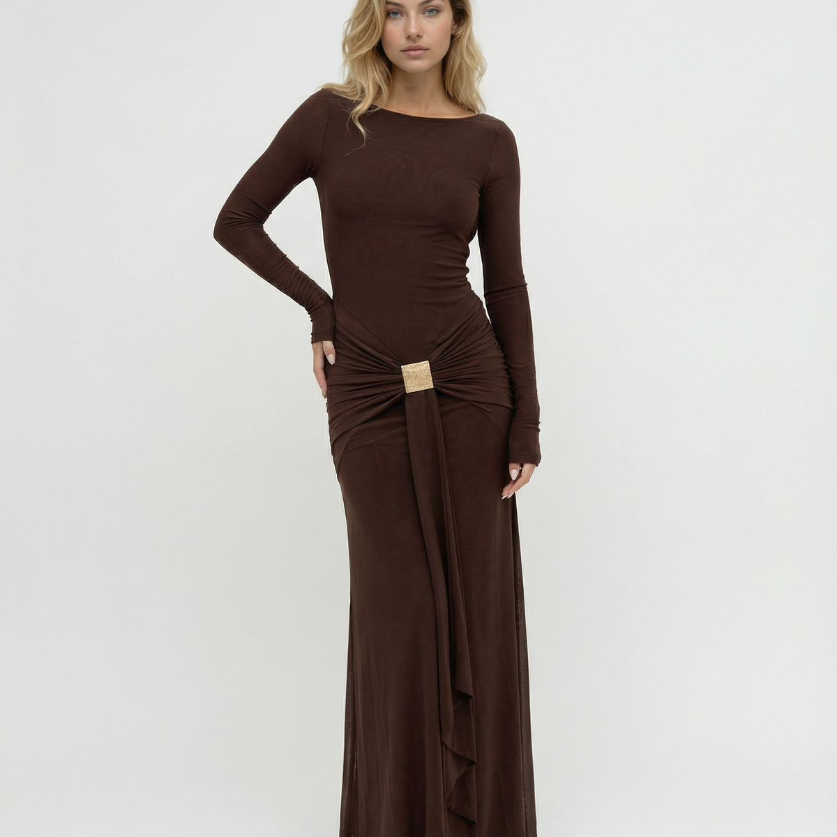 Susana | Maxi Dress with Open Back Detail