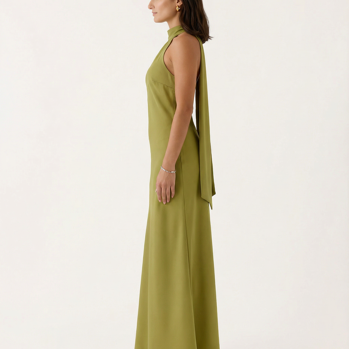 Jodie | One Shoulder Maxi Dress with Draped Detail