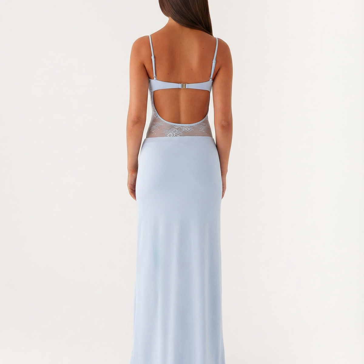 Caitlin | Maxi Dress with Lace Panel and Low Back