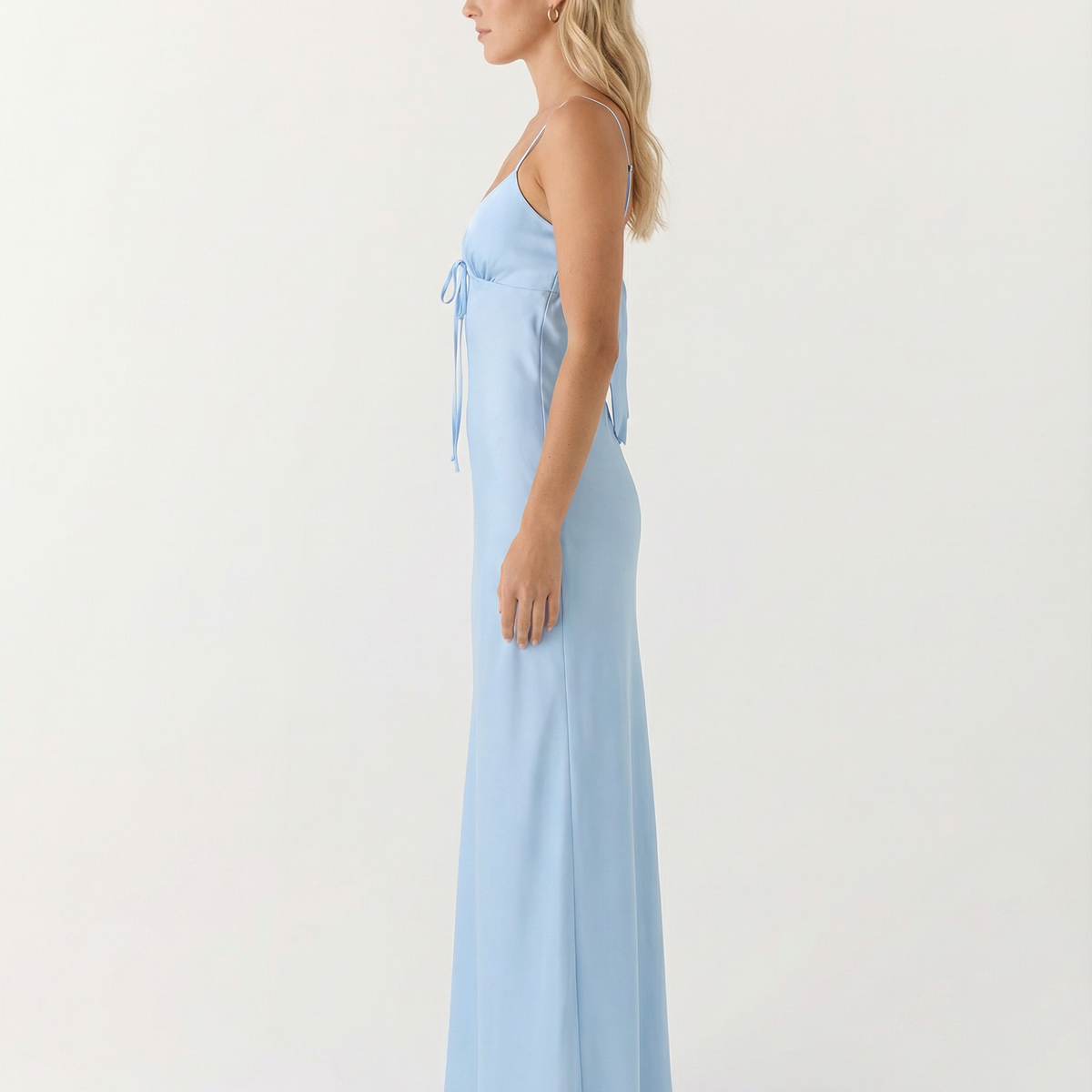 Colleen | Satin Maxi Dress with Cowl Neck