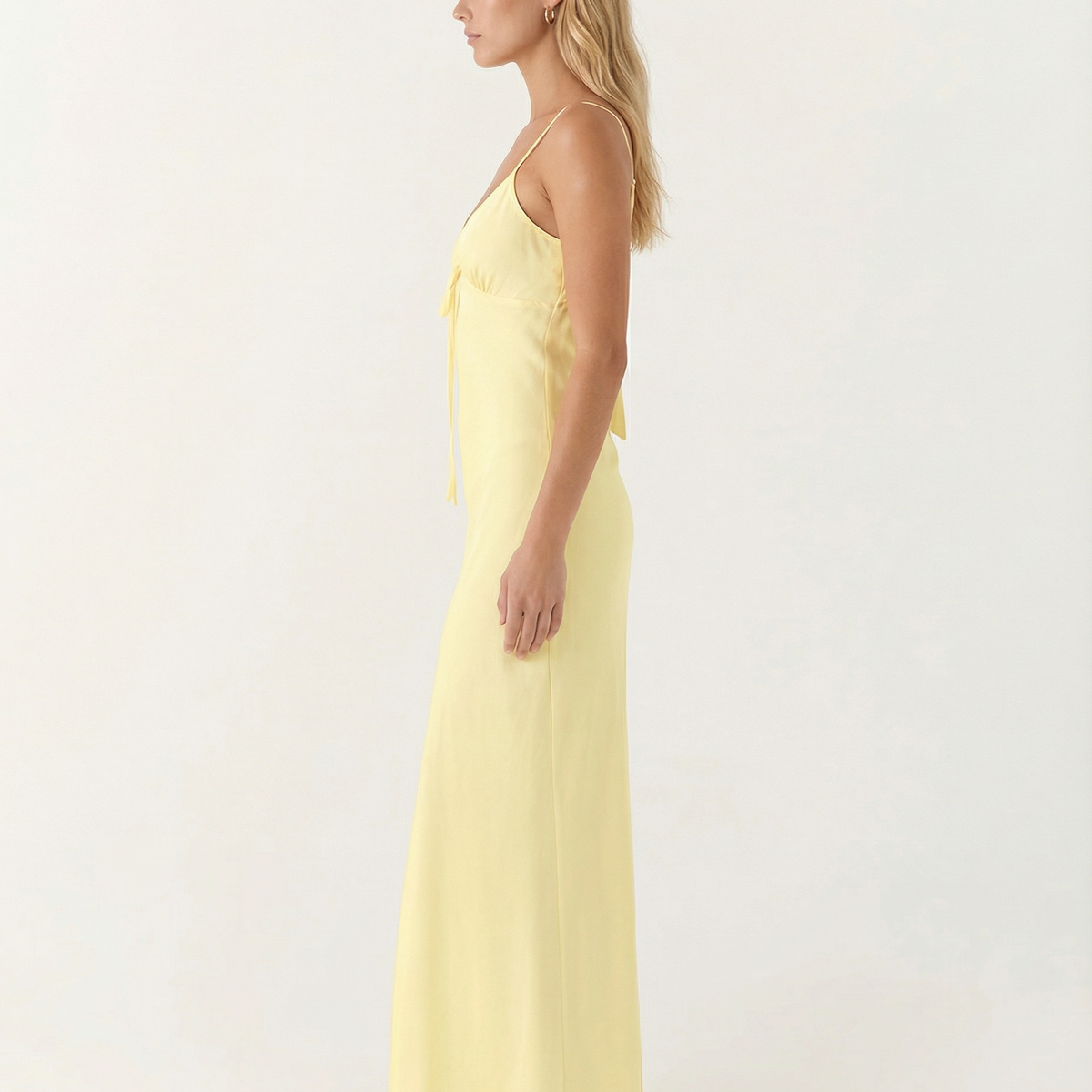Colleen | Satin Maxi Dress with Cowl Neck