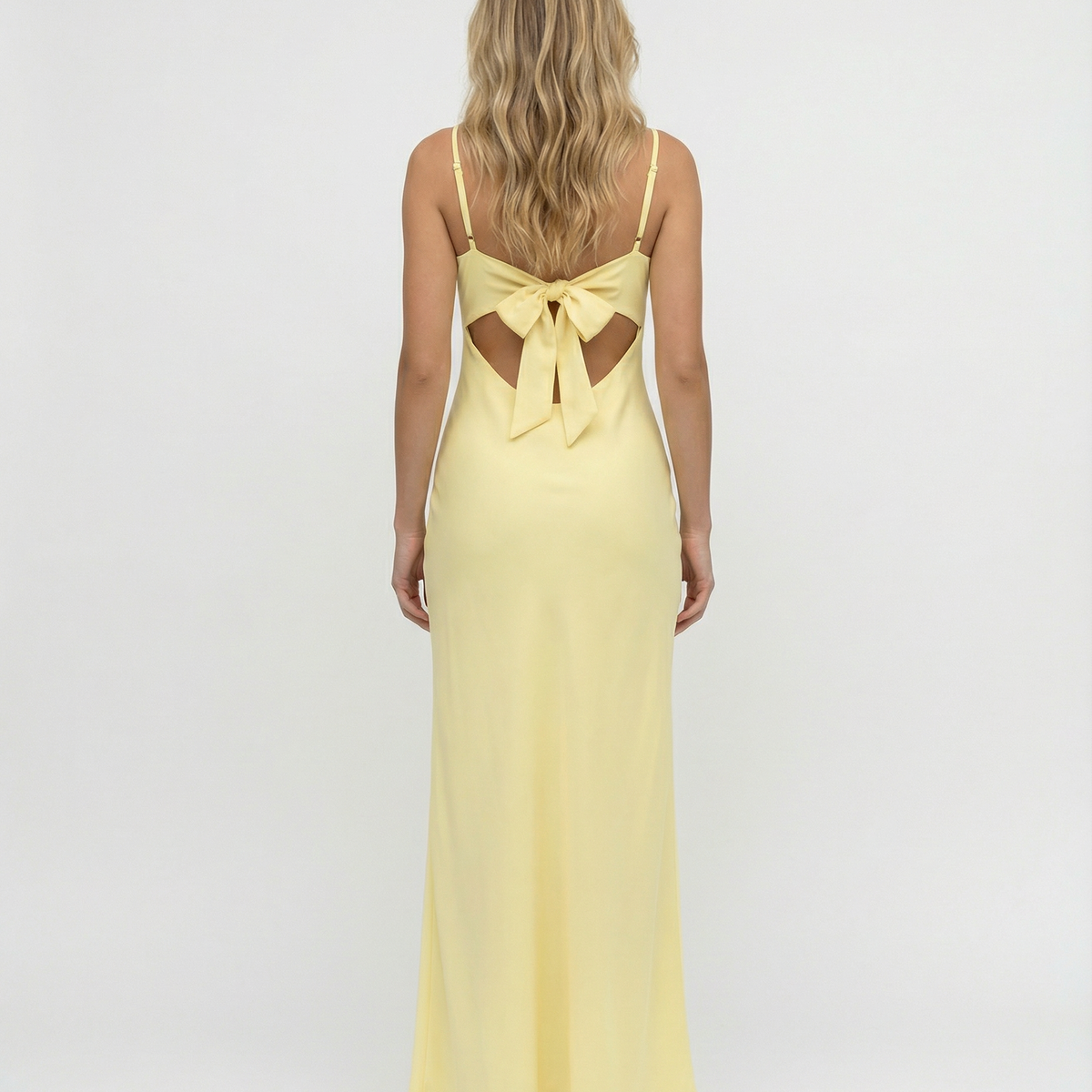 Colleen | Satin Maxi Dress with Cowl Neck