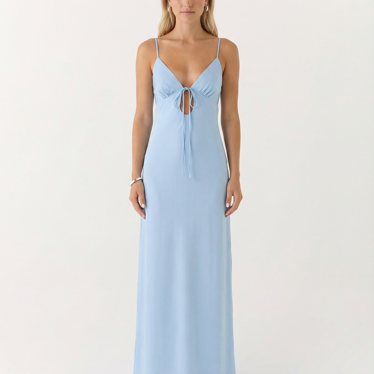Colleen | Satin Maxi Dress with Cowl Neck