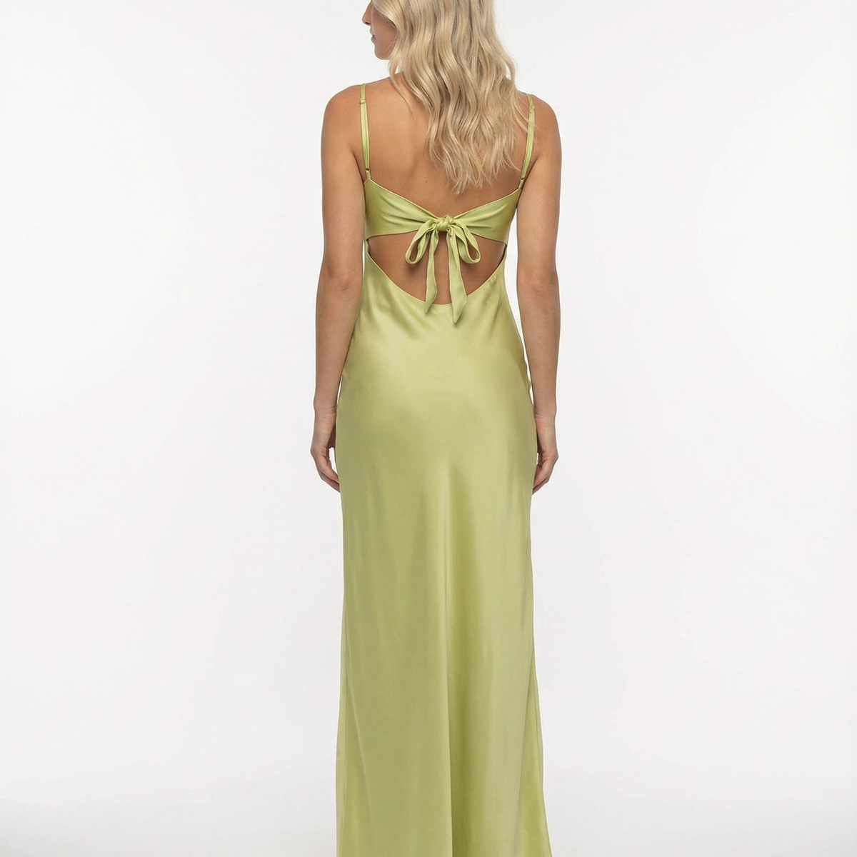 Colleen | Satin Maxi Dress with Cowl Neck