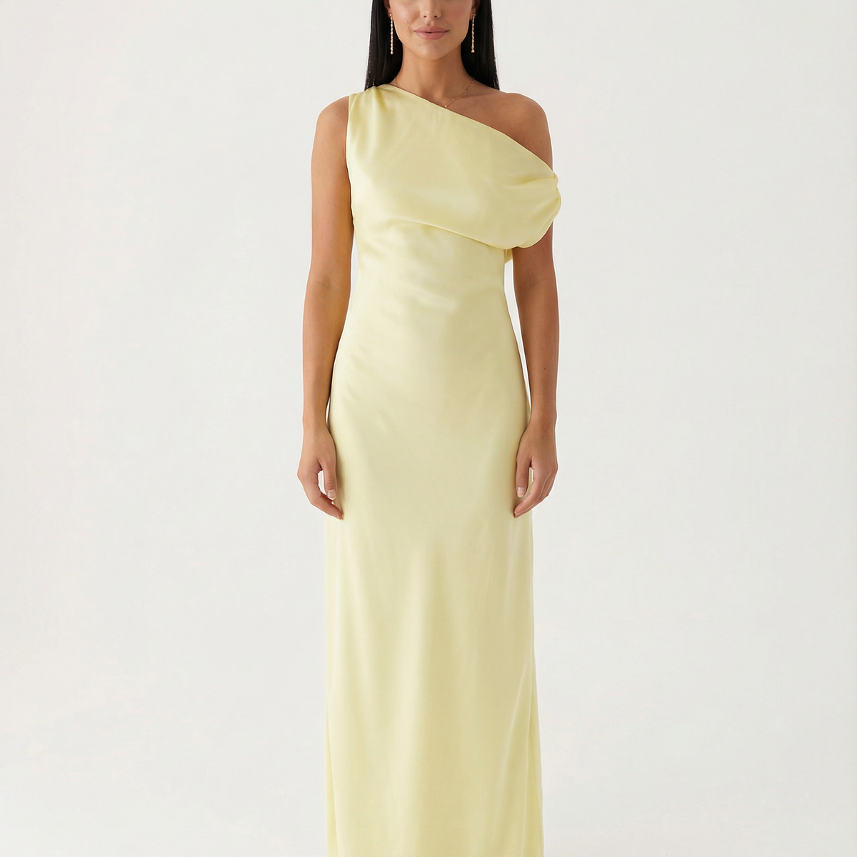 Myrna | One-Shoulder Satin Maxi Dress