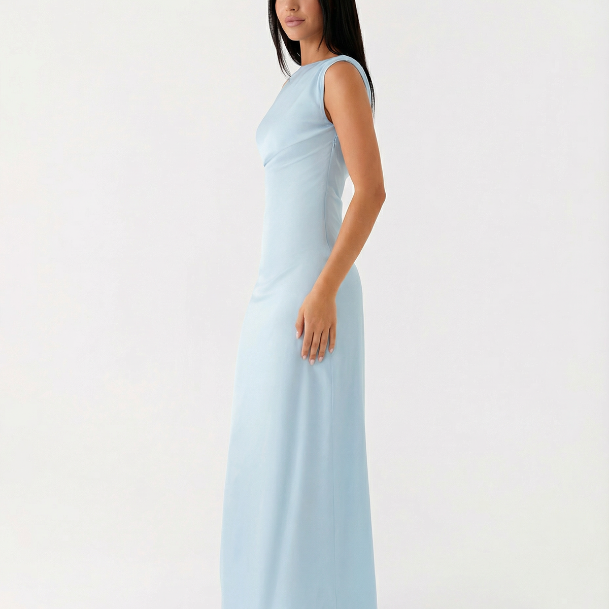 Myrna | One-Shoulder Satin Maxi Dress