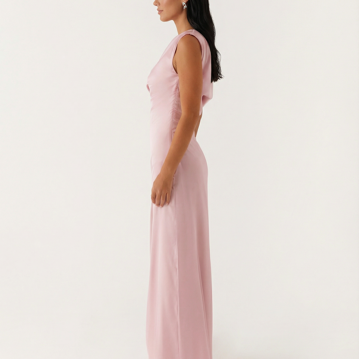 Myrna | One-Shoulder Satin Maxi Dress