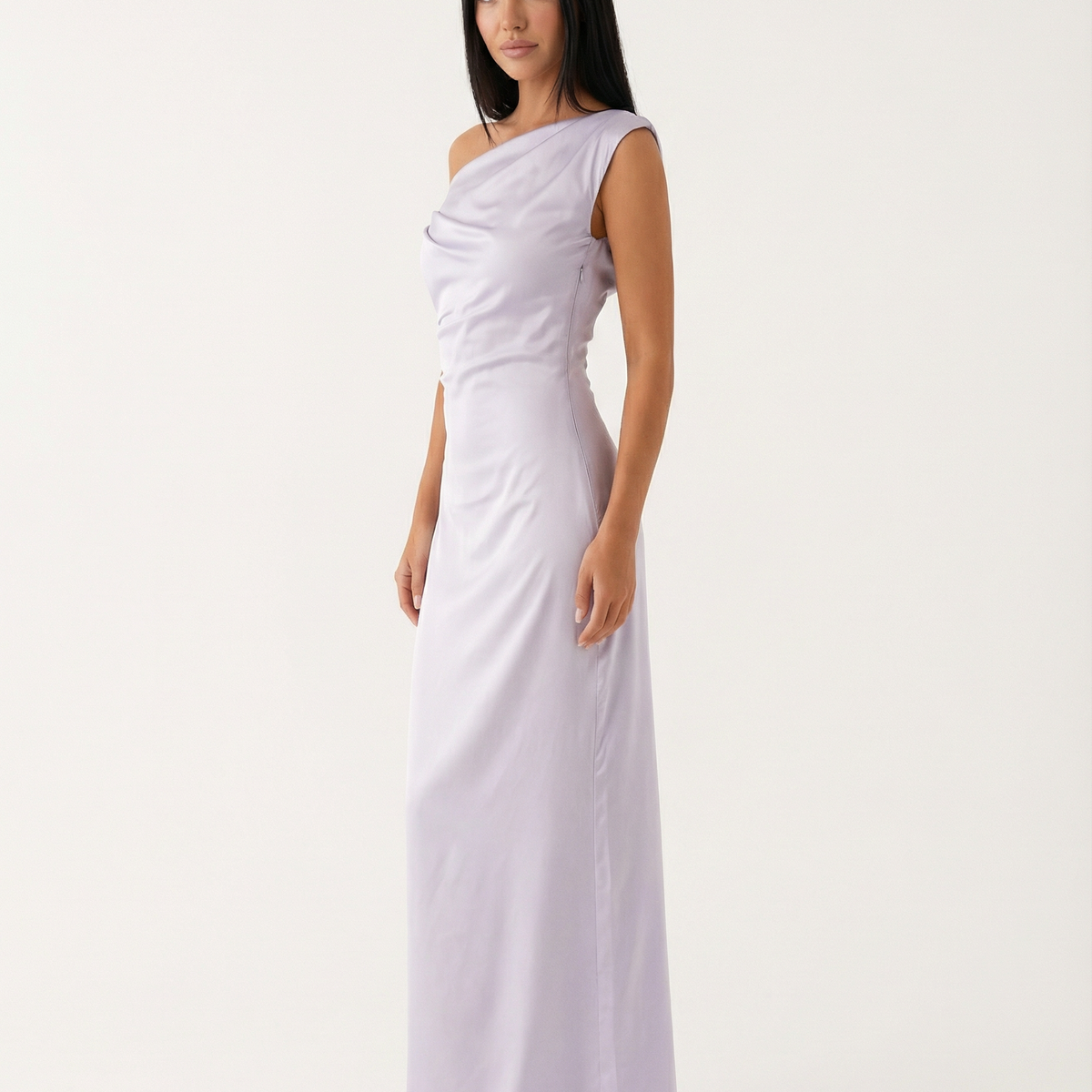 Myrna | One-Shoulder Satin Maxi Dress