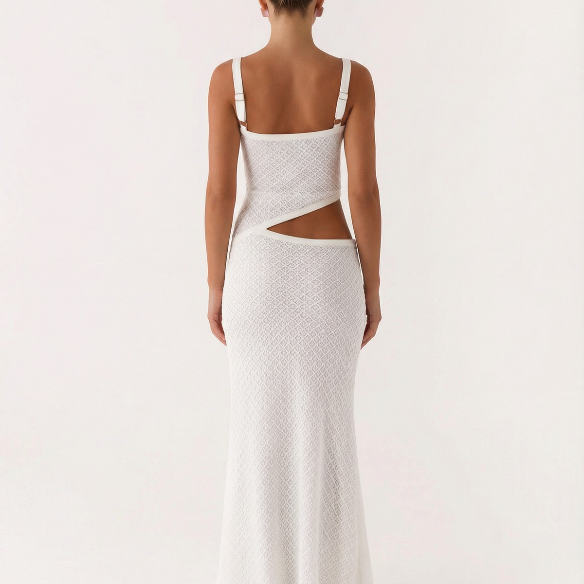 Erica | Bodycon Maxi Dress with Ruched Cut-Out Detail