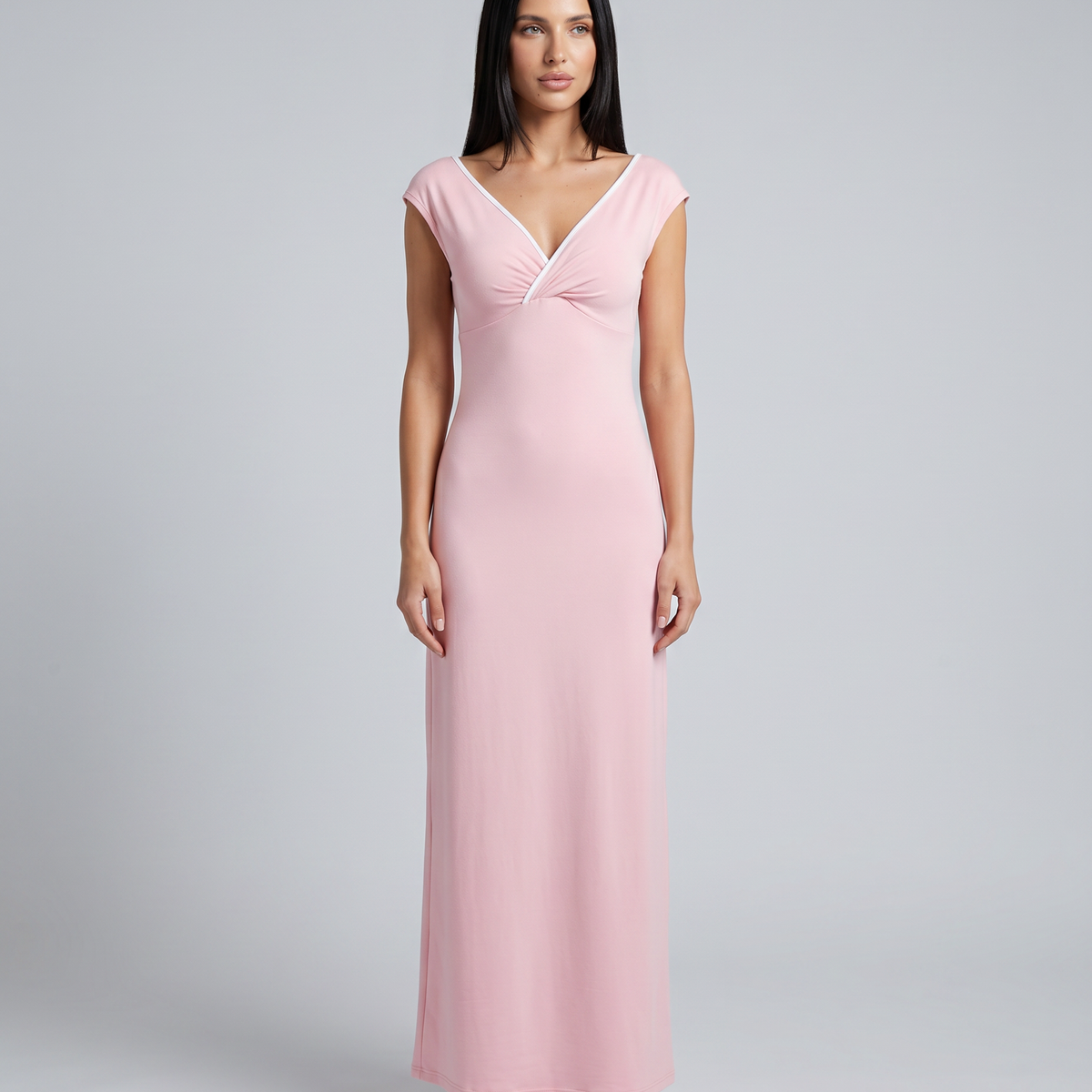Delia | Off Shoulder Maxi Dress with Ruched Waist