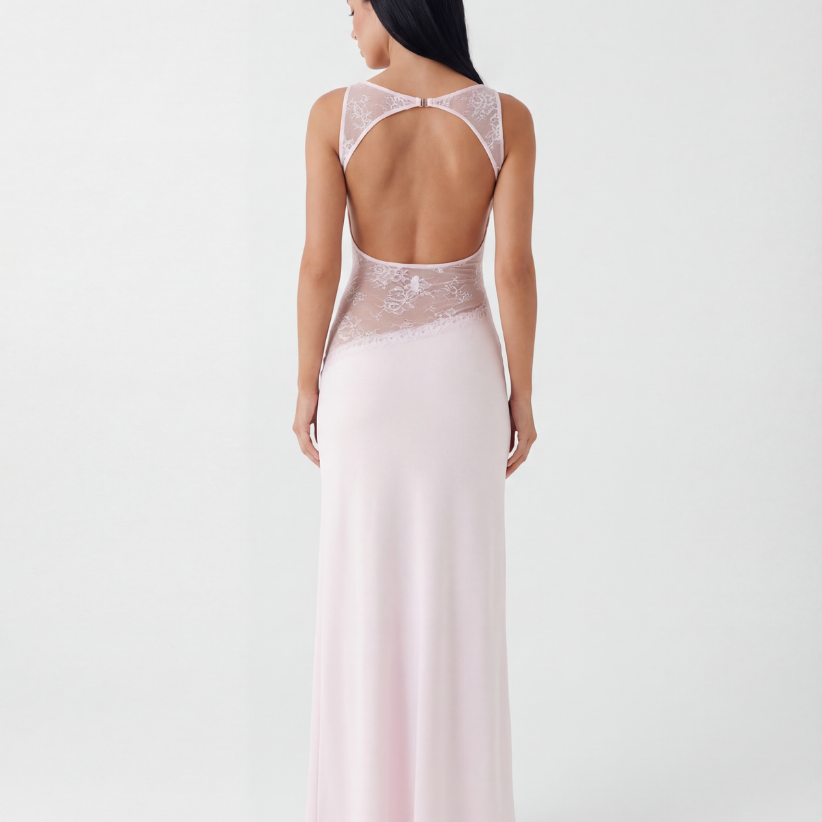 Marta | Lace Waist Open Back Maxi Dress