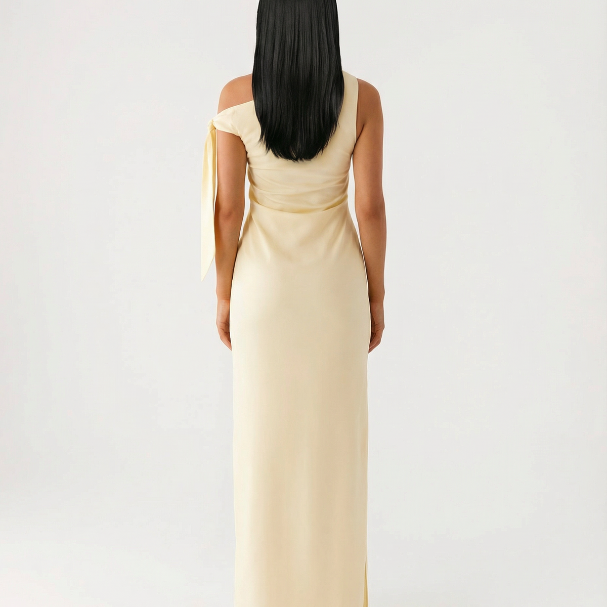 Beth | One-Shoulder Tie Maxi Dress