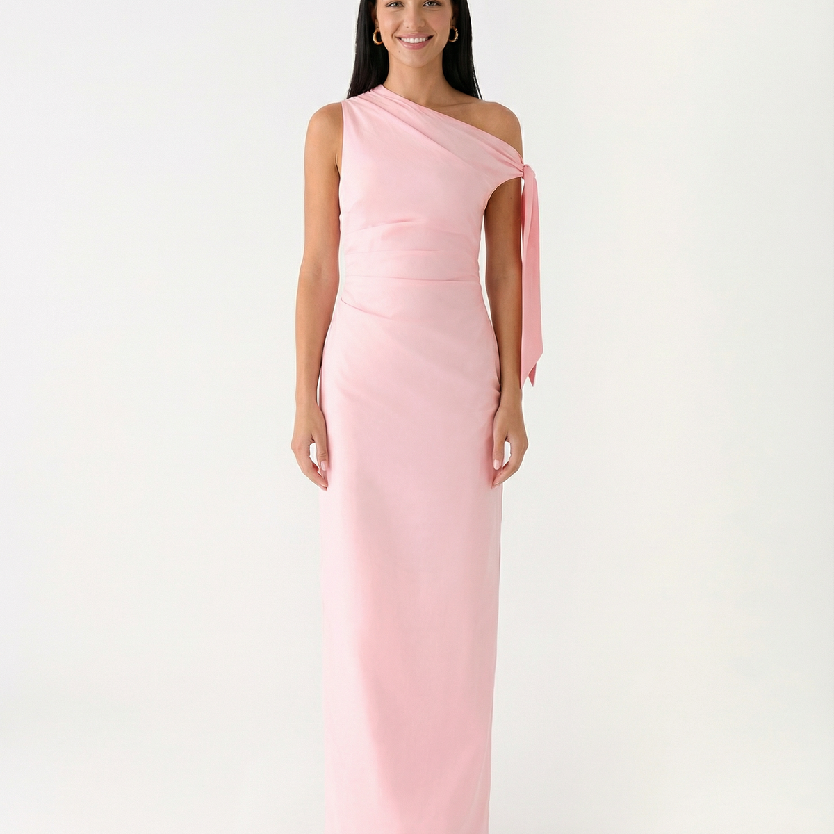 Beth | One-Shoulder Tie Maxi Dress